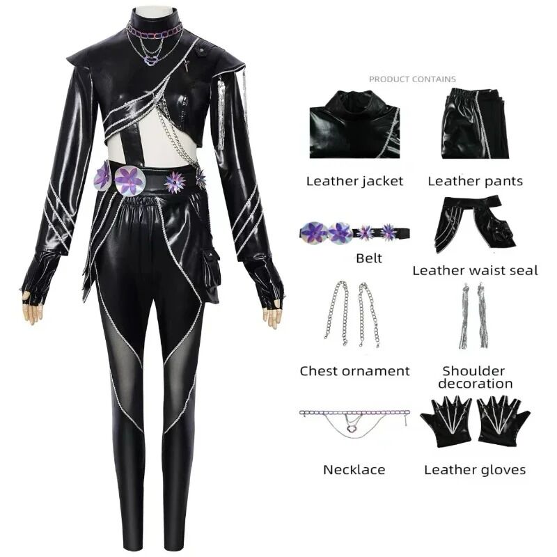 Boutique Planete Jouets France - Cosplay Rumi Zoey Mira - Tenue Demon Hunters K-Pop avec Accessoires Complets 4 Cosplay Rumi Zoey Mira - Tenue Demon Hunters K-Pop avec Accessoires Complets – Image 4